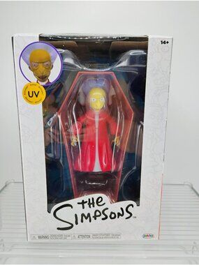 The Simpsons Vampire Mr. Burns Action Figure UV Reactive Boxed